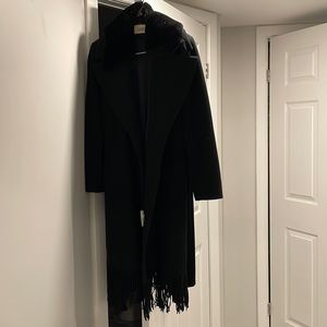 Laura Winter Coat Fringe w Belt